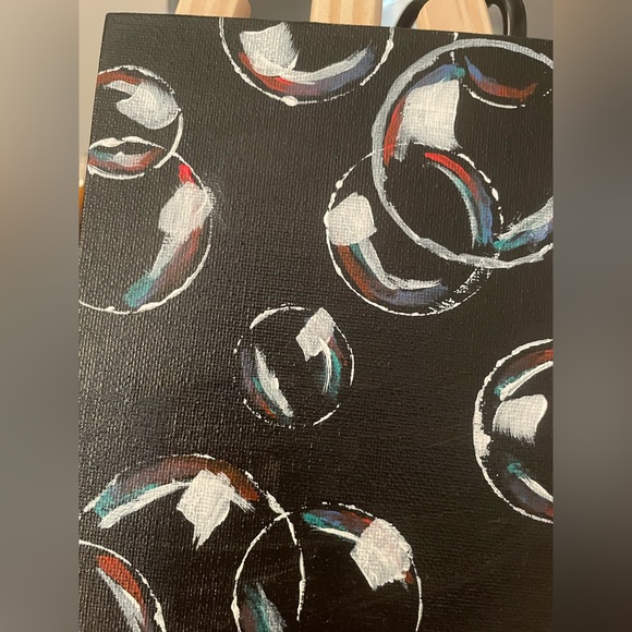 “Bubbles in the dark” canvas painting - Picture 5 of 5
